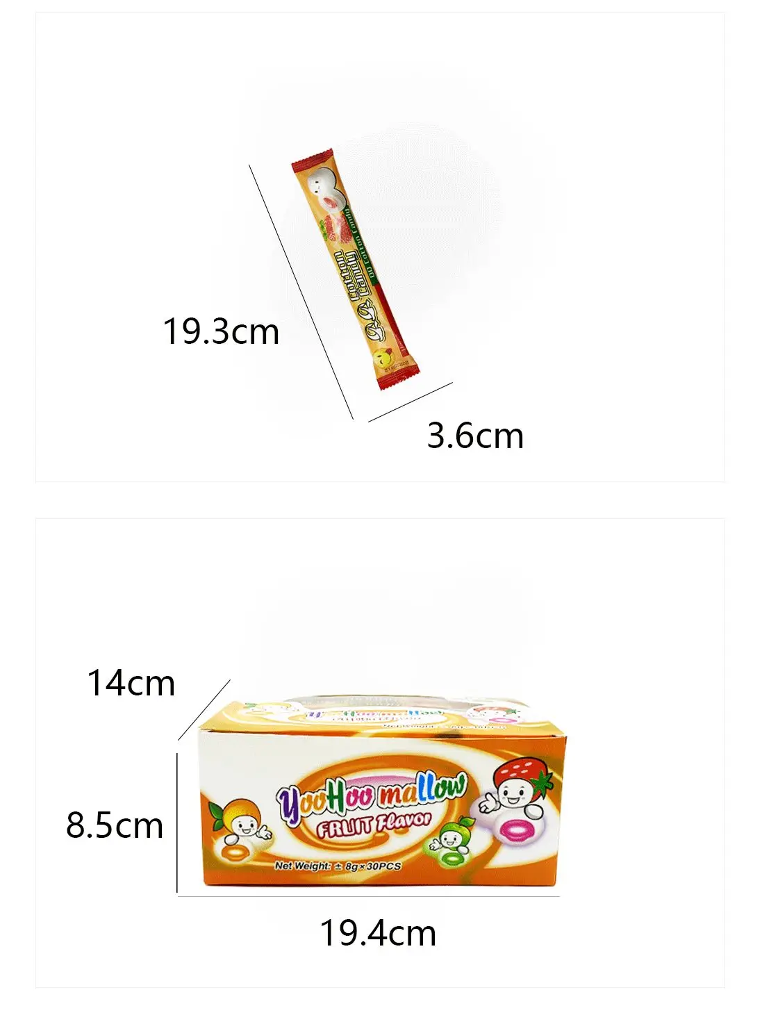 Wholesale Halal Dessert Snacks Filled Marshmallow Fruit Soft Candy Malvaviscos