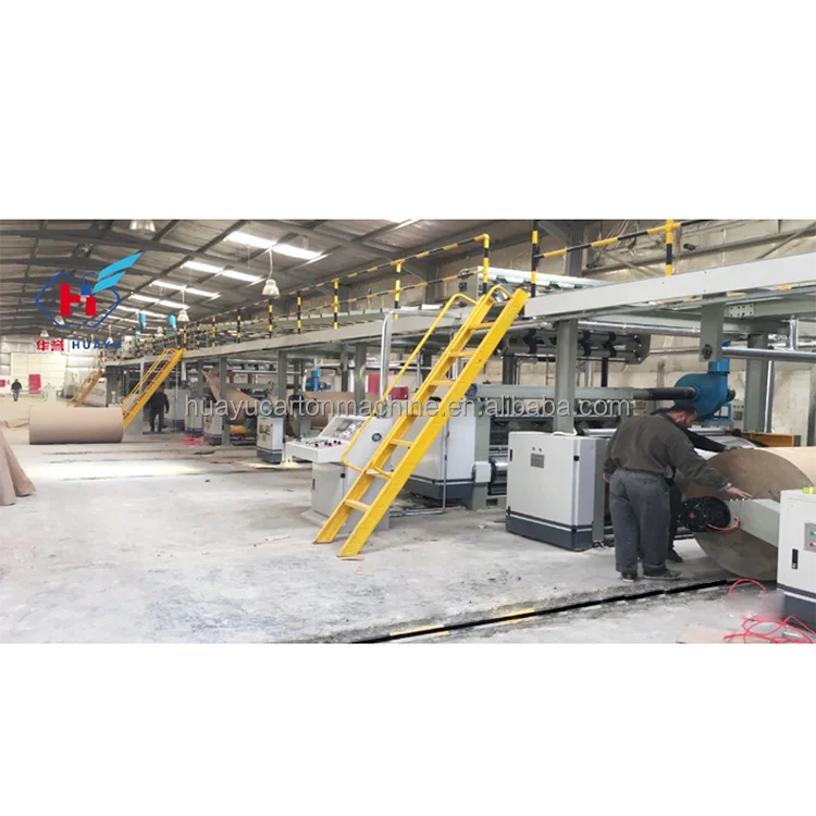 Fully Automatic Cardboard Paper Manufacturing Machinery Corrugated Paperboard Carton Board Making Machine
