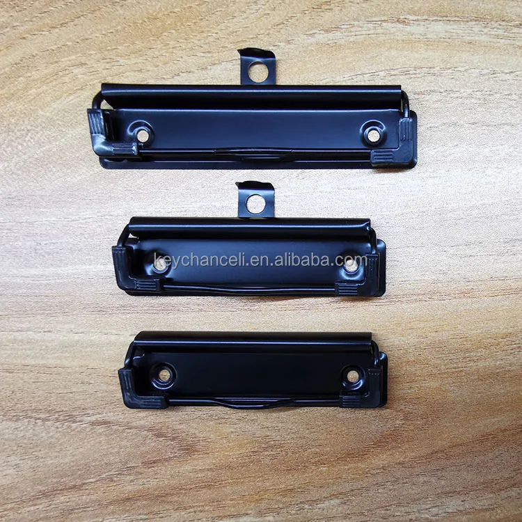 120mm matte black binder clip flat metal clipboard clip for notebook paper file folder