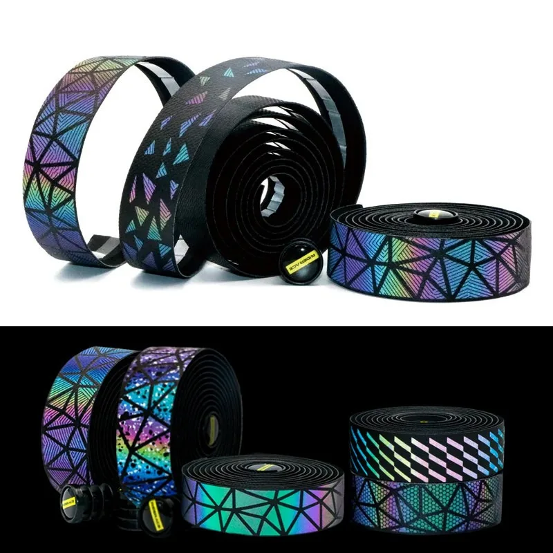 Bicycle Handlebar Tape Road Bike Non-slip Cycling Handle Belt Tape with Bar End Plugs Bicycle Accessories