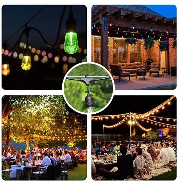 Turnbuckle Wire Rope Tension with Hooks Outdoor Lights Hanging Kit String Lights Suspension Kit 304 Stainless Steel Cable