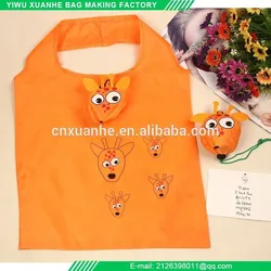 Wholesale Custom Animal Shape Foldable Bag Shopping Bag White Panda Pattern Tote Bag