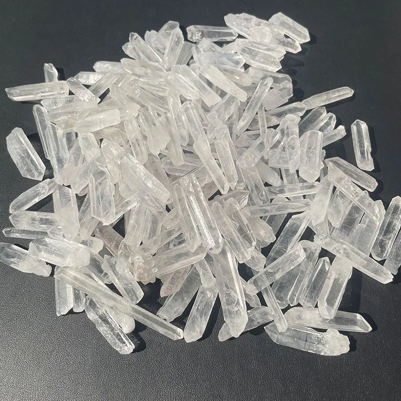 High quality minerals Terminated Wand Specimen natural Lemurian Seed White Clear quartz crystal point for healing stones