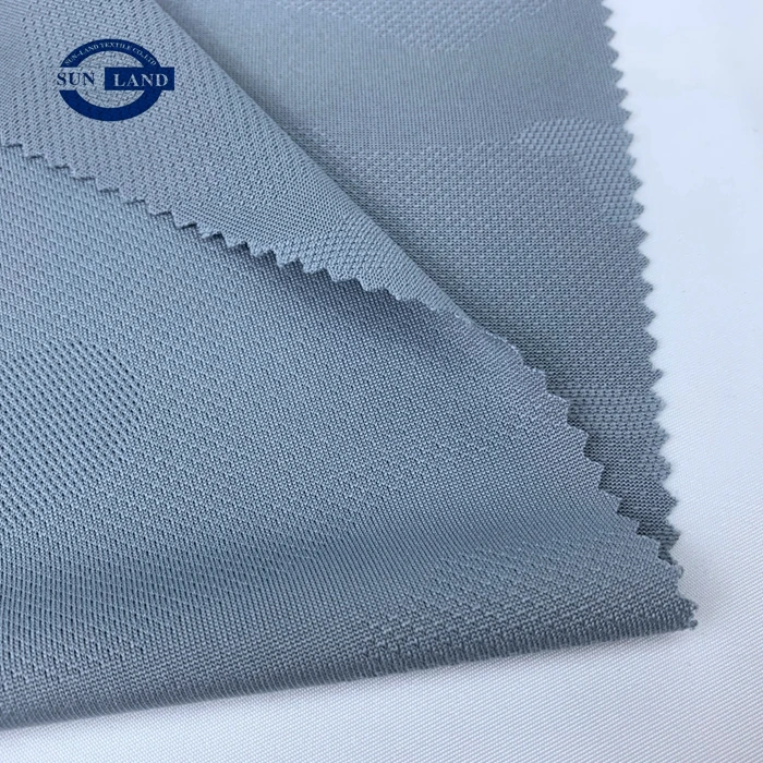 custom solid dye casual men fashion polo shirt clothing 100 polyester jacquard knit mesh fabric