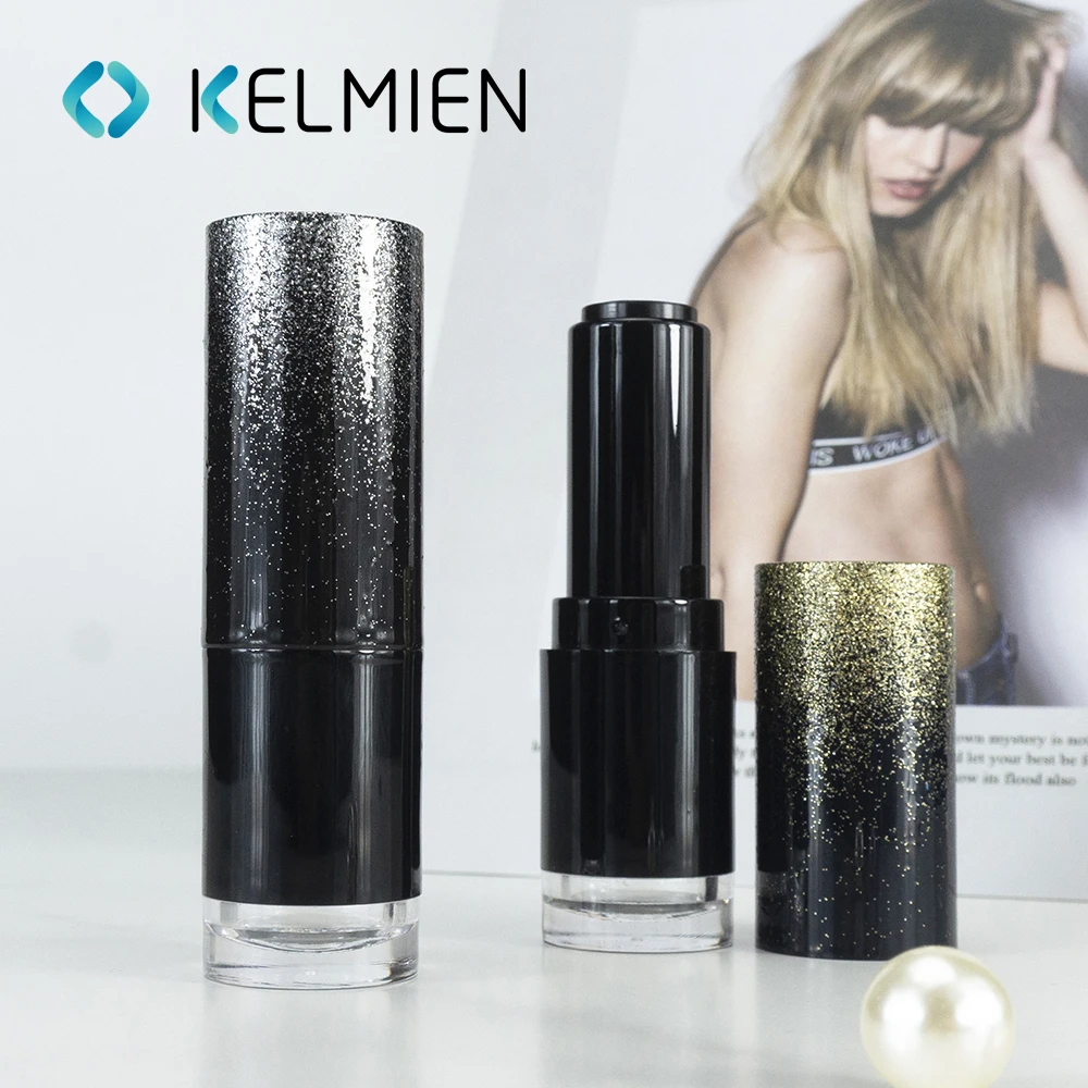 Custom logo refillable makeup lipstick tubes private label lip balm tubes round empty lipstick tube containers packaging