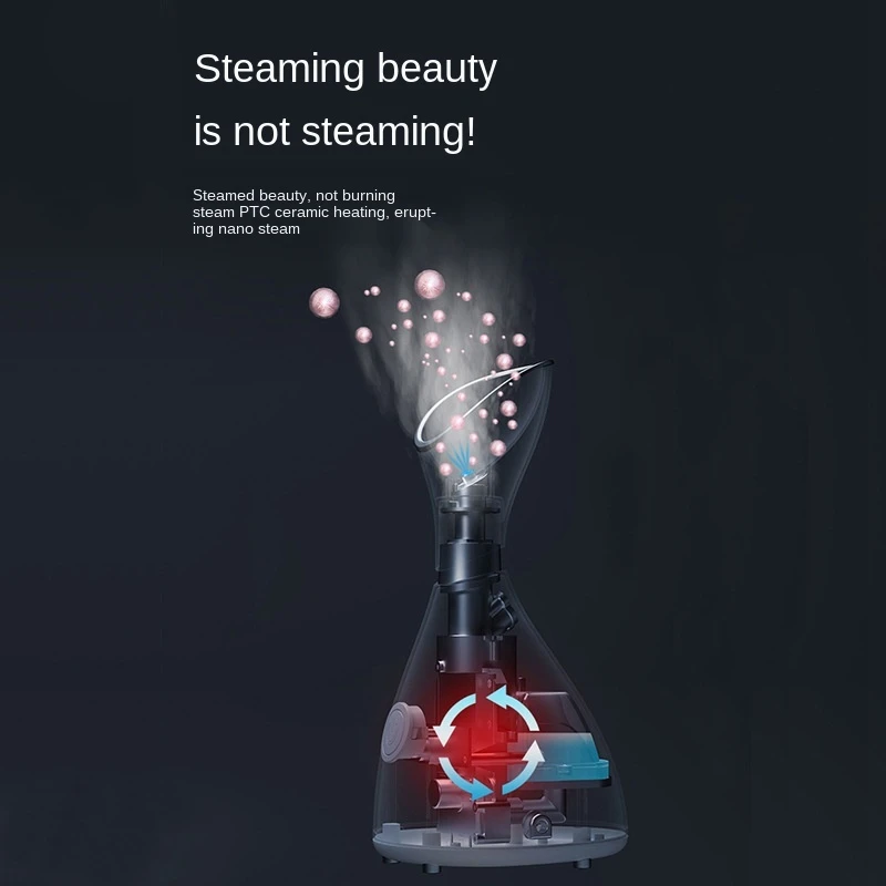 Professional Portable Nano Ionic Vapor Ozone Hot Mist Sauna Face Facial Steamer