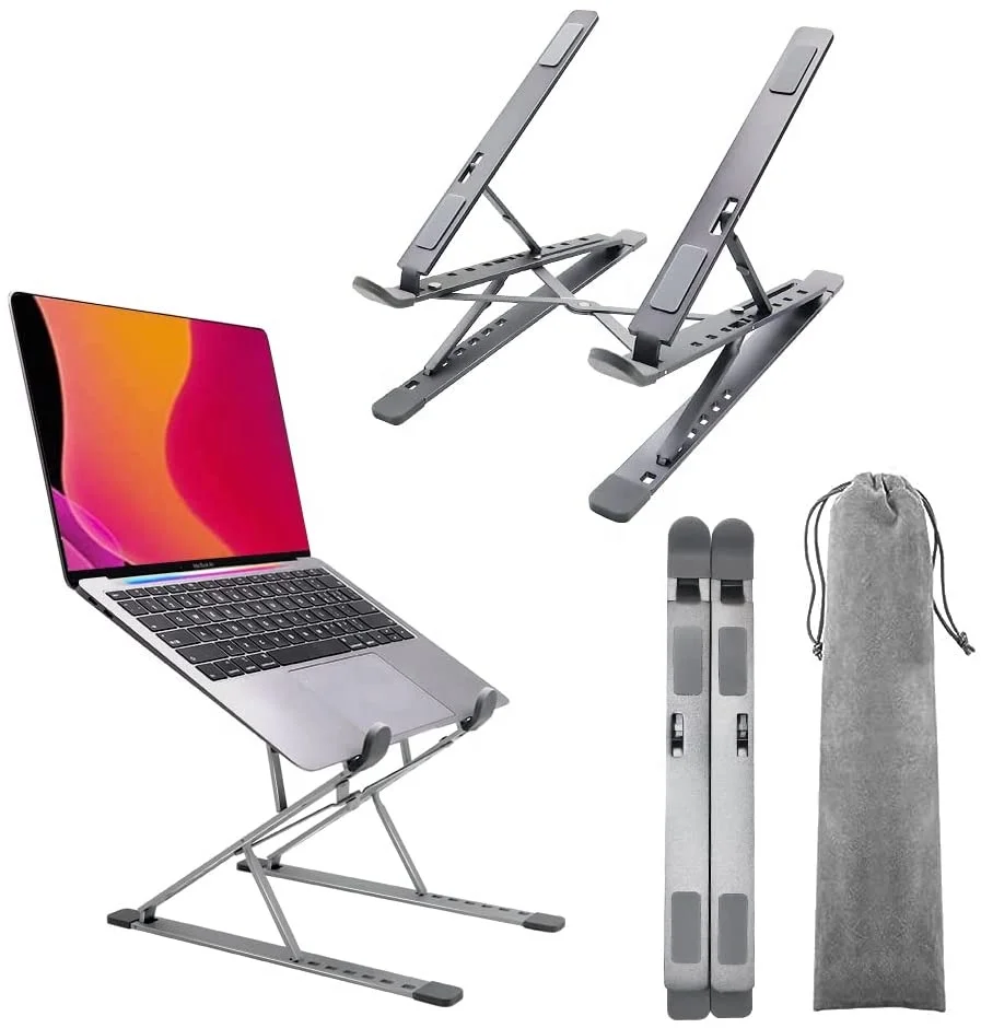 Portable Laptop Stand Aluminium Foldable Bracket Adjustable Notebook Holder Tablet Base For PC Computer