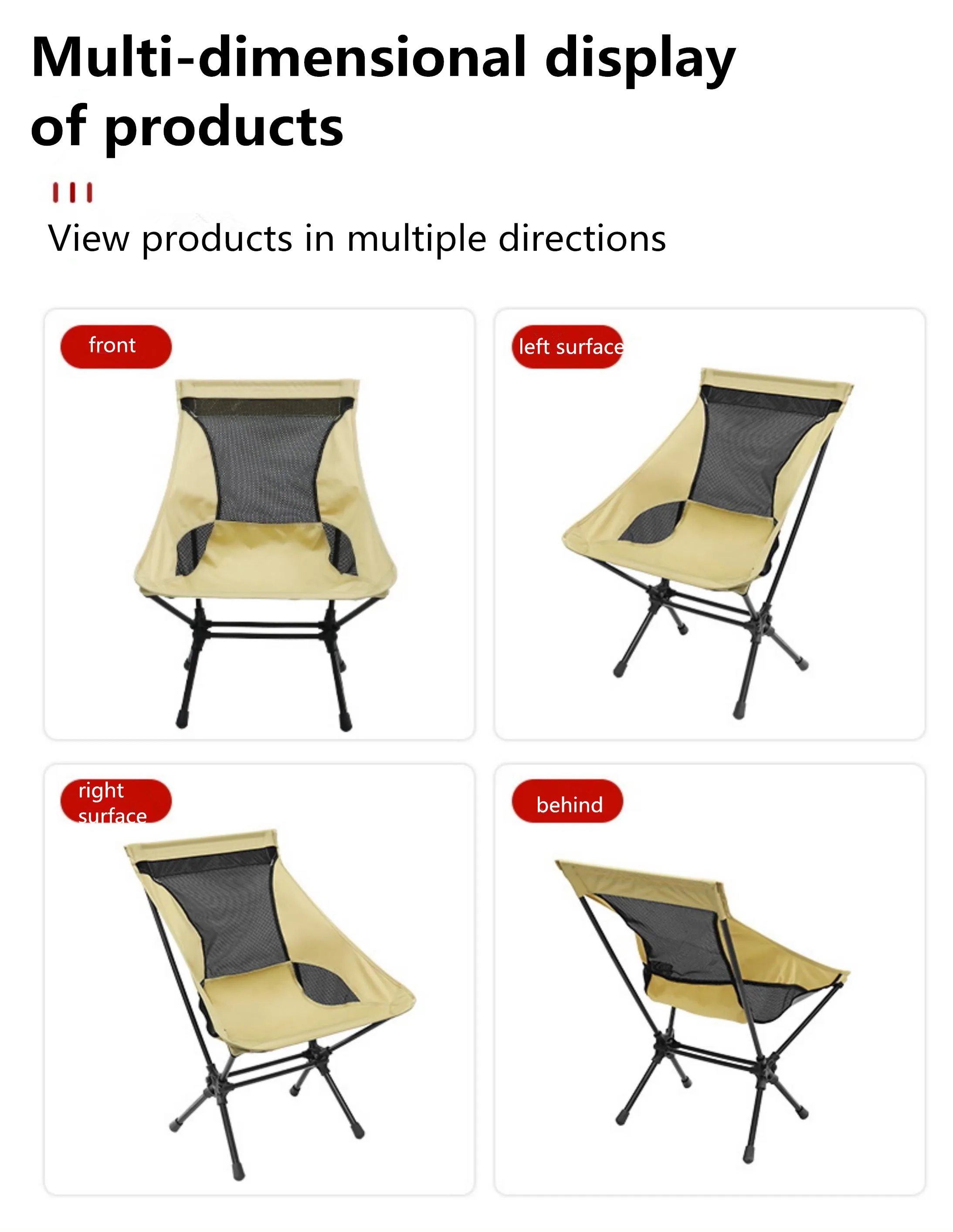 2022 folding portable adjusted lightweight aluminium alloy chair for camping picnic