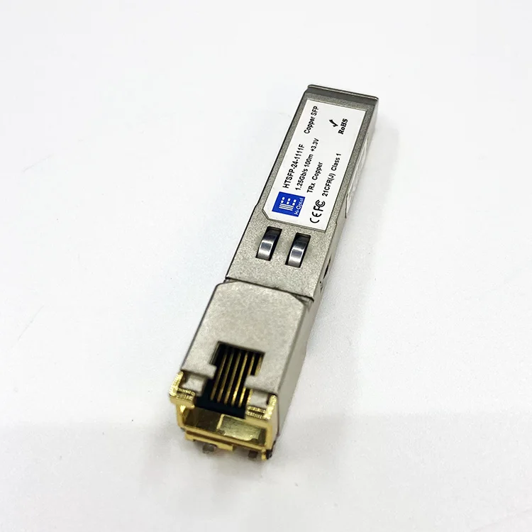 Одномодовый приёмопередатчик типа 1 25 ГБ/сек. 100 м + 3 v Электрический модуль TRx HTSFP-24-1111F rj45 разъем для программирования в производственных условиях; Надеемся трансивер ZTE который работает с любым оператором! huawei п