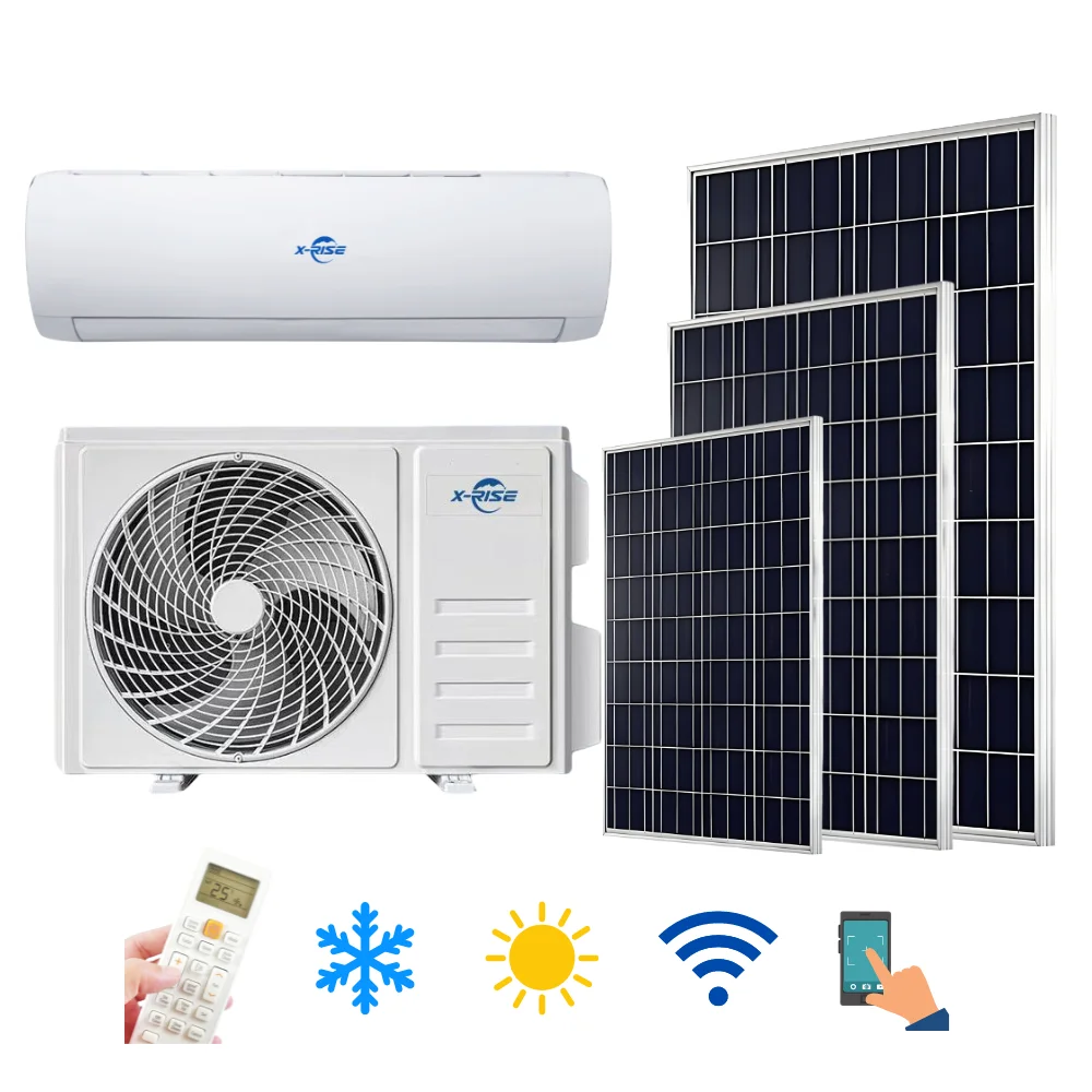 12000BTU Pure Solar Powered Air Conditioning Green and Environmentally Friendly Stable Operation for Outdoor Use US Plug Type