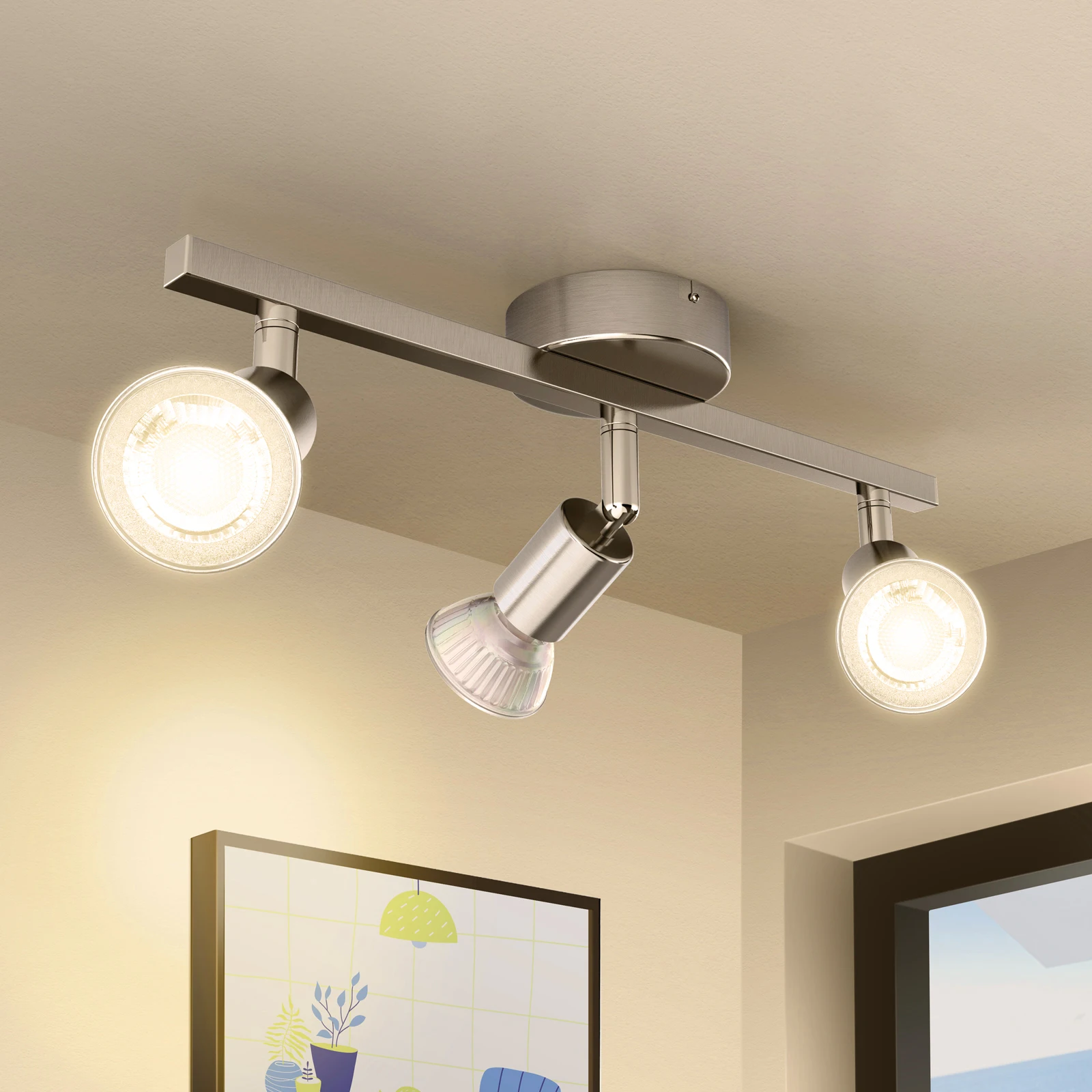 Nordic Spot-it GU10 3*3W Three Lights Luxury Fashion Indoor Spotlight High Lumen LED Track Light For Living Room Bedroom