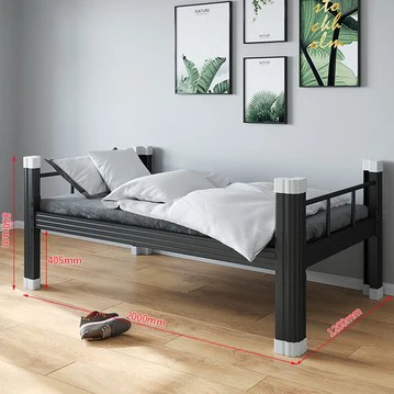 dormitory double twin size steel iron slatted metal raised garden bed frame queen metal bed
