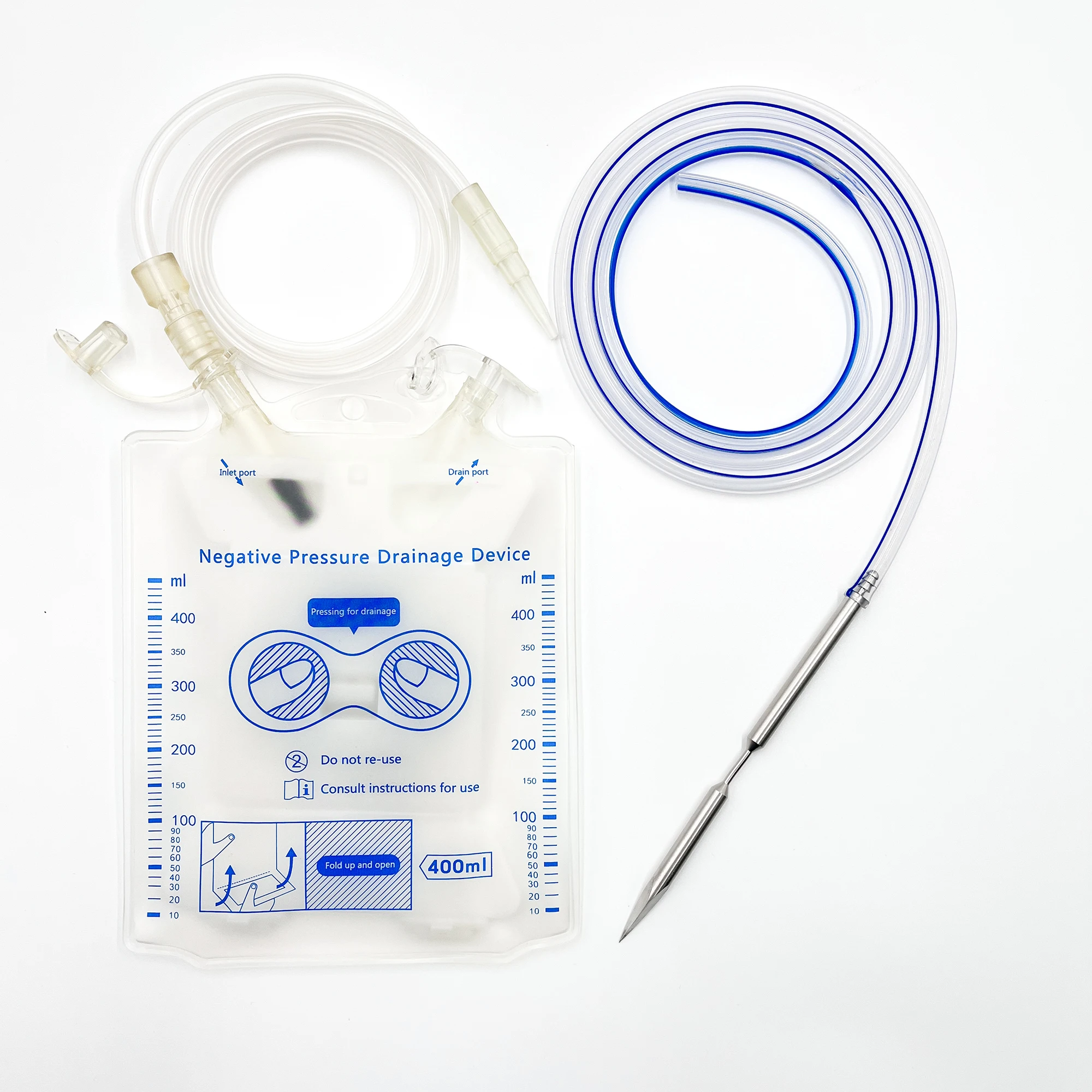 Medical-grade Silicone Material Drainage Tube Now Available Efficient Negative Pressure Drainage