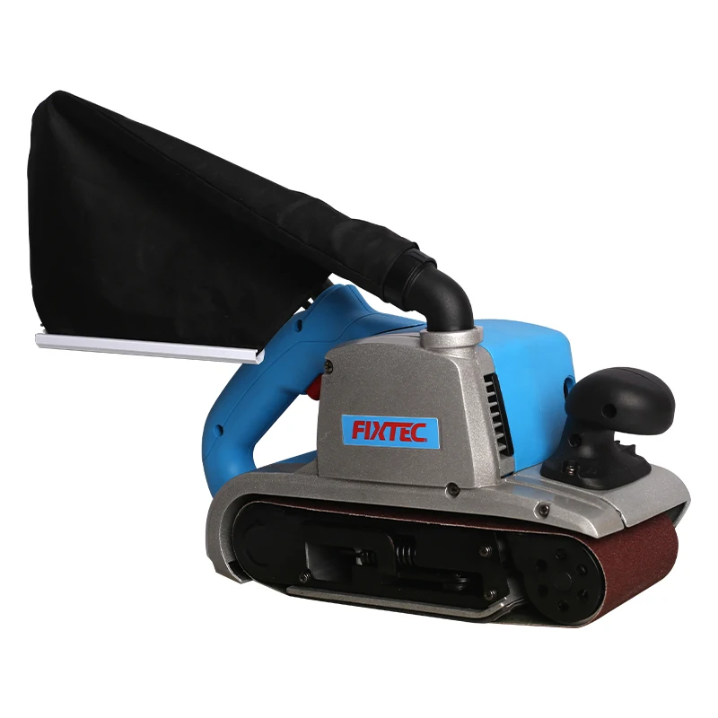 FIXTEC Industrial Portable 1200W Electric Handheld Wood Sander 4' Wide Belt Sander Machine for Wood