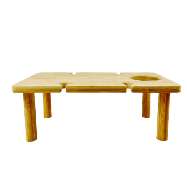 WDF Hot Selling portable picnic table foldable table meja lipat mesa dobravel bamboo picnic table for outdoor