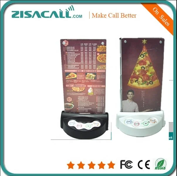 Wireless restaurant ordering call button system  table service call bell button