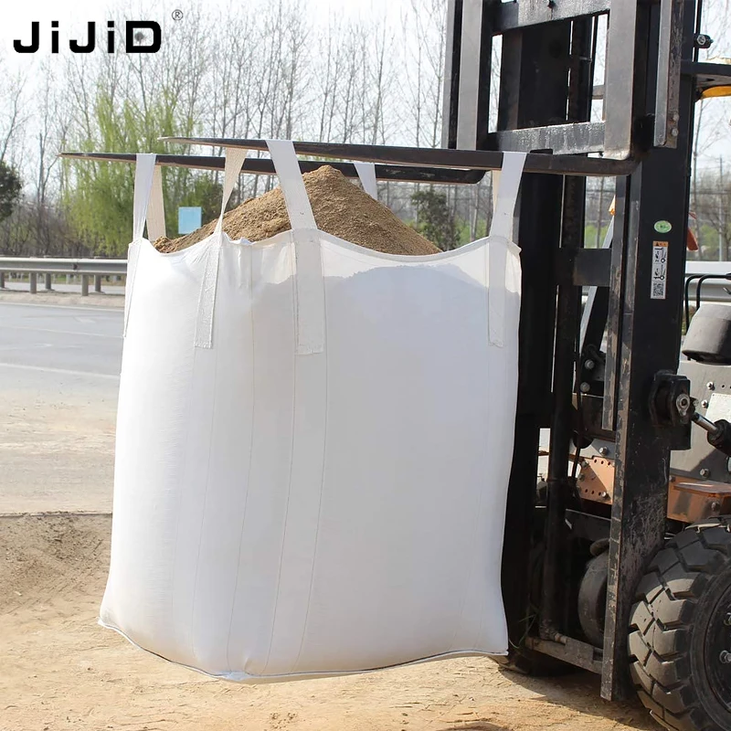 JiJiD Промышленное использование Pp Jumbo Fibc объемный мешок для химических и песчаных строительных изделий большой пакет китайский производитель