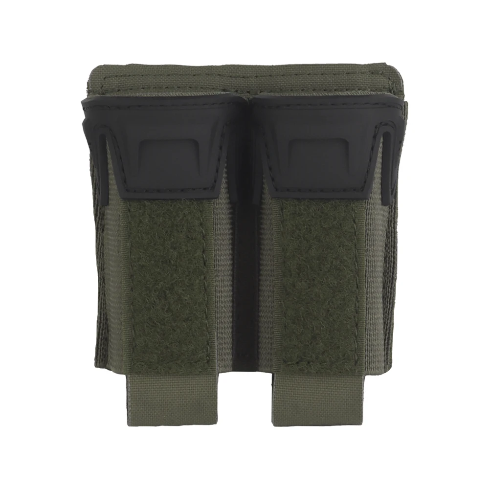 WOSPORT Elastic K Type 9MM Double Mag Pouch Molle Clip Mag Holder For Plate Carrier And Belt Hunting Accessories