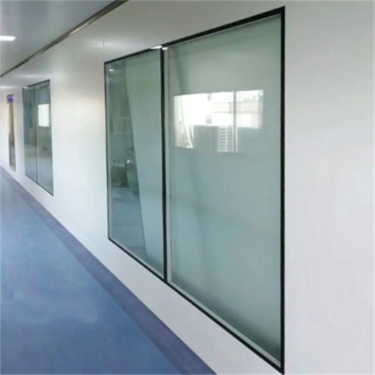 Double-Paned Triple-Paned Blast-Resistant Cleanroom Windows Laminated Tempered Explosion-Proof Clean Room Windows