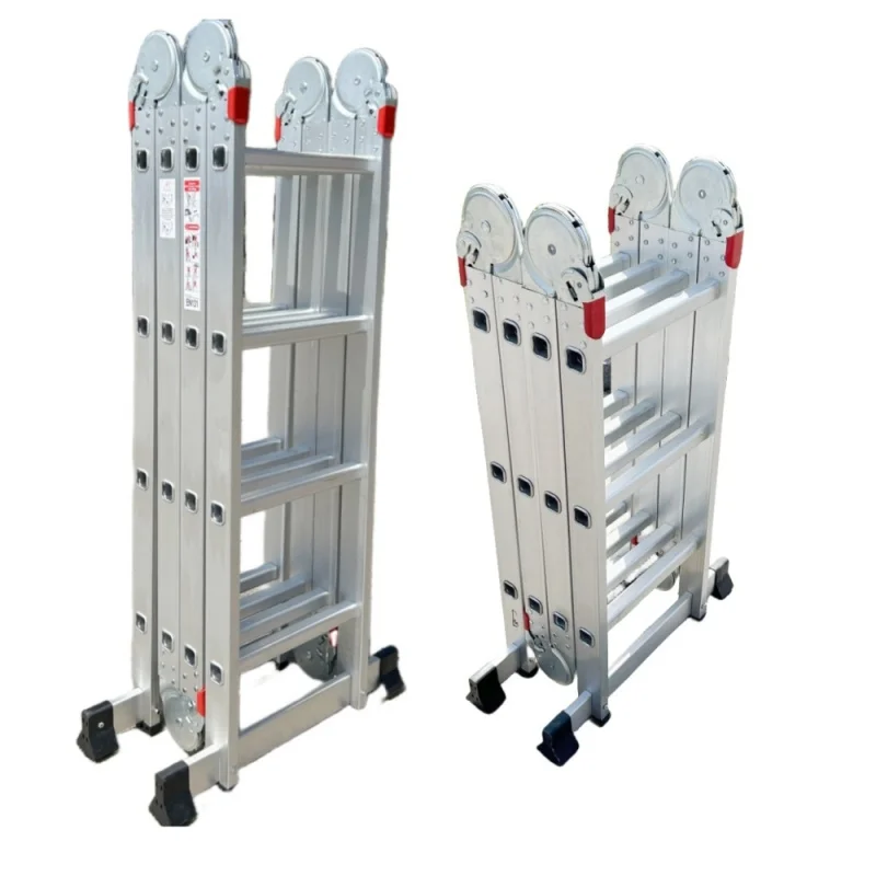 handrails and wheels warehouse climbing ladder Aluminum echelle