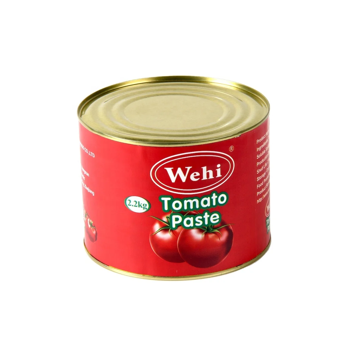2.2kg Hard Open Halal Certified Organic Canned Tomato Paste For Dubai