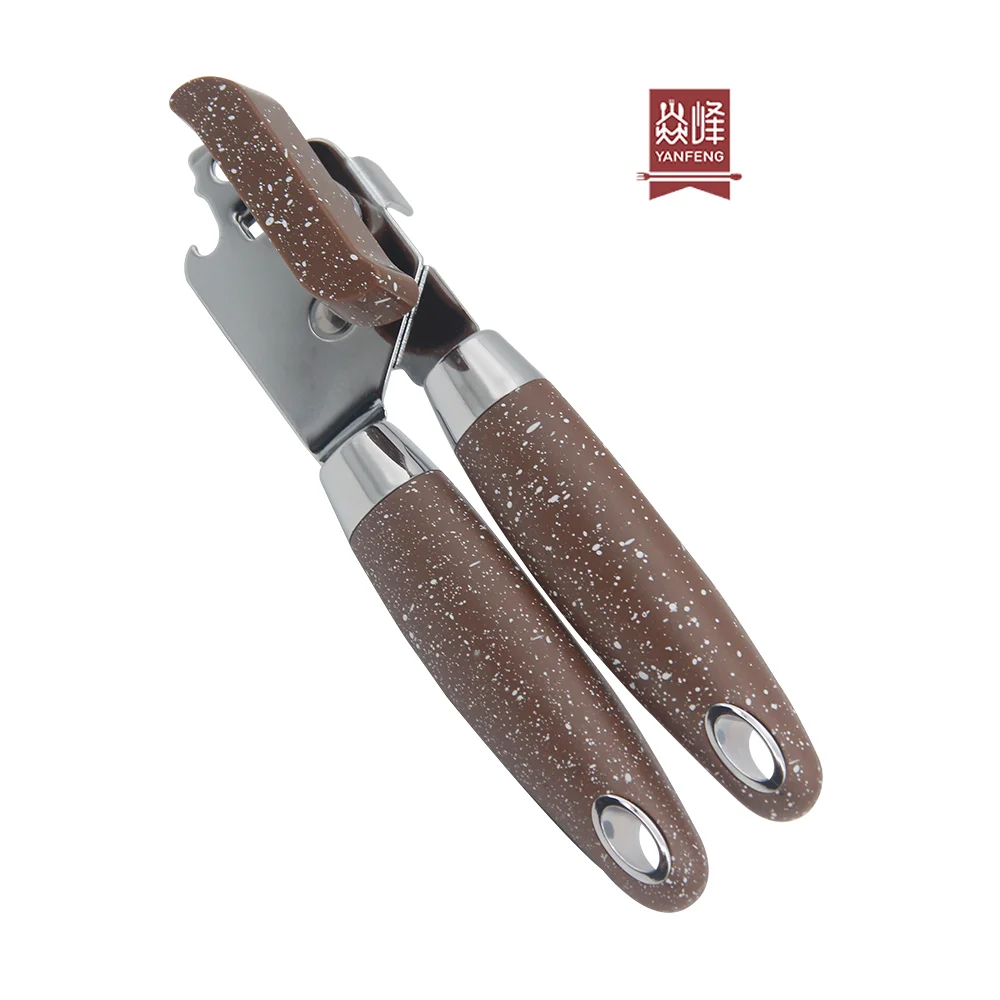 YF консервный нож с логотипом на заказ, высокое качество, ручная консервная открывалка из нержавеющей стали