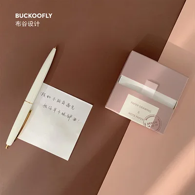 Custom logo High quality novelty unique paper pack sticky notes set