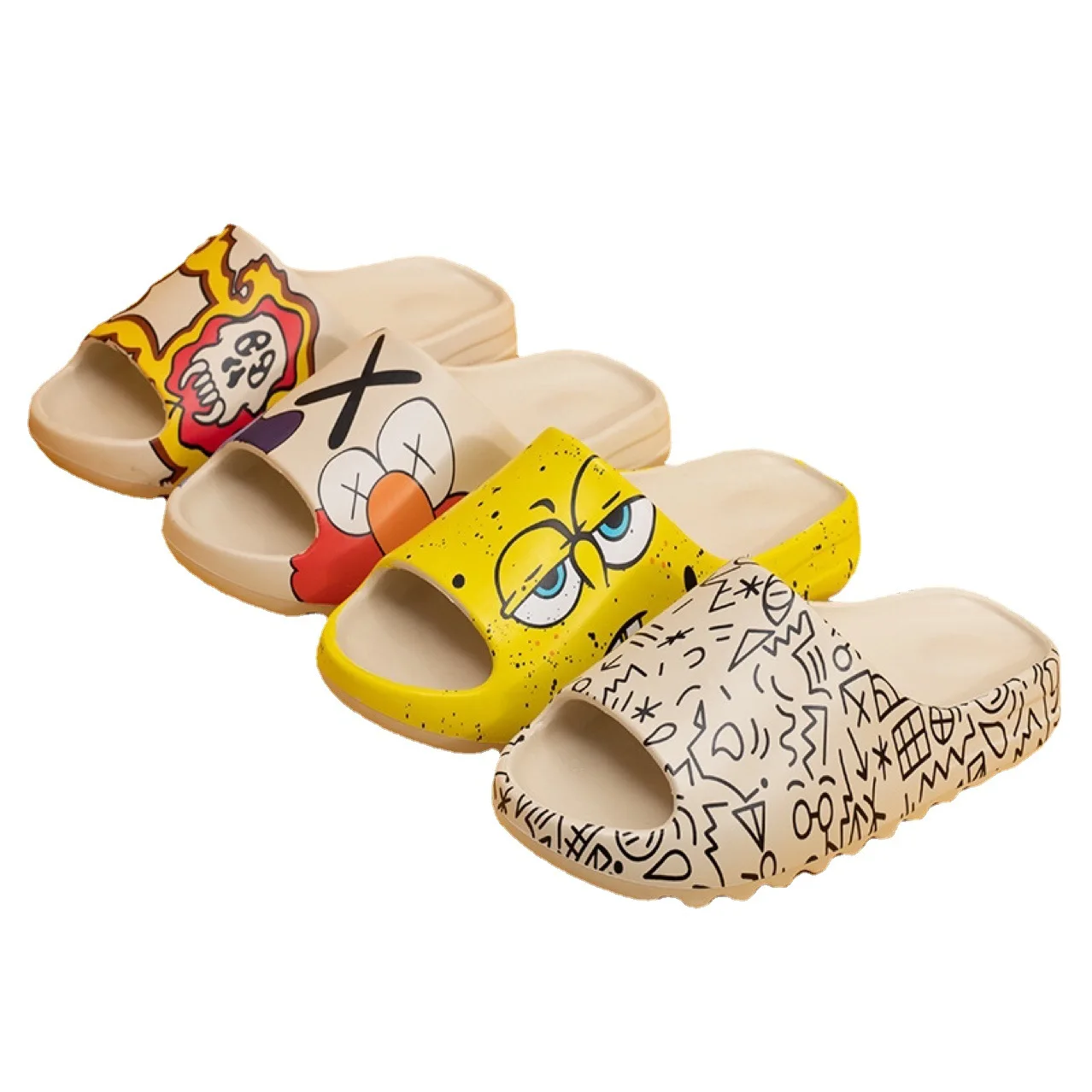 Сланцы для мужчин и женщин, оригинальные слайды для детей, логотип на заказ