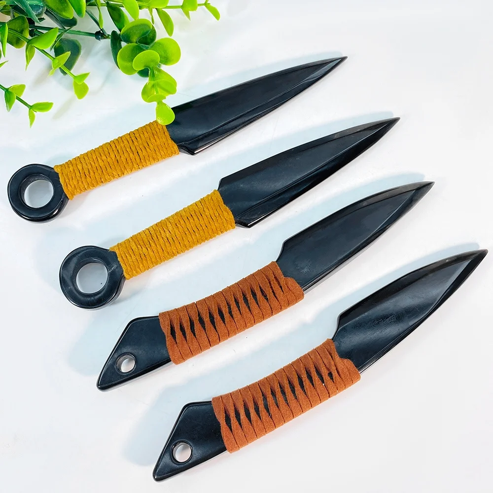 Wholesale high quality crystal different size black obsidian knife carvings black obsidian dagger crystal crafts for decoration