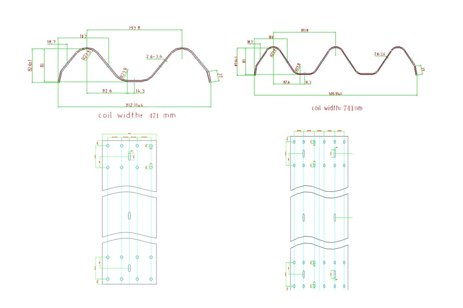 high quality railway guardrail plate making equipment Automatic Traffic Barrier W-Beam Highway Guardrail Roll Forming Machine