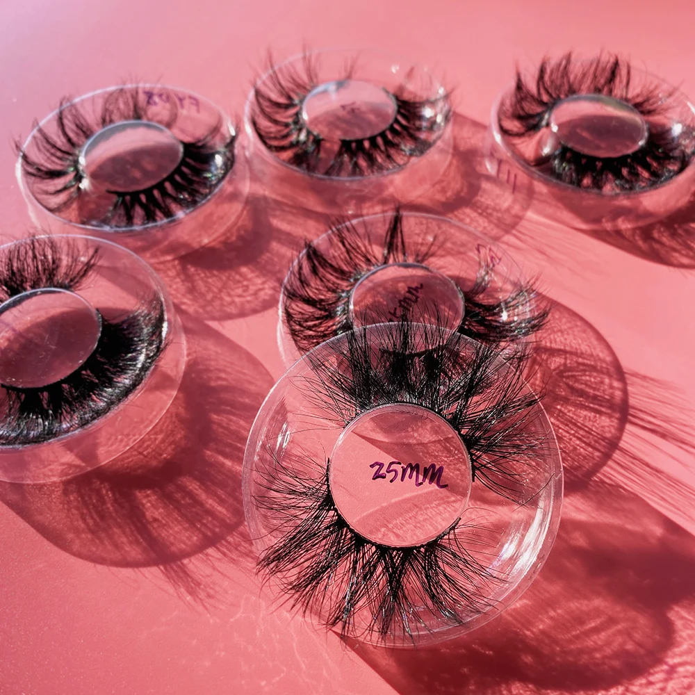 Eye Lashesh Set Handmade 3d Real Mink Lash Products Customize Logo Siberian Makeup False Eyelash Set Lashess Lase With Boxes