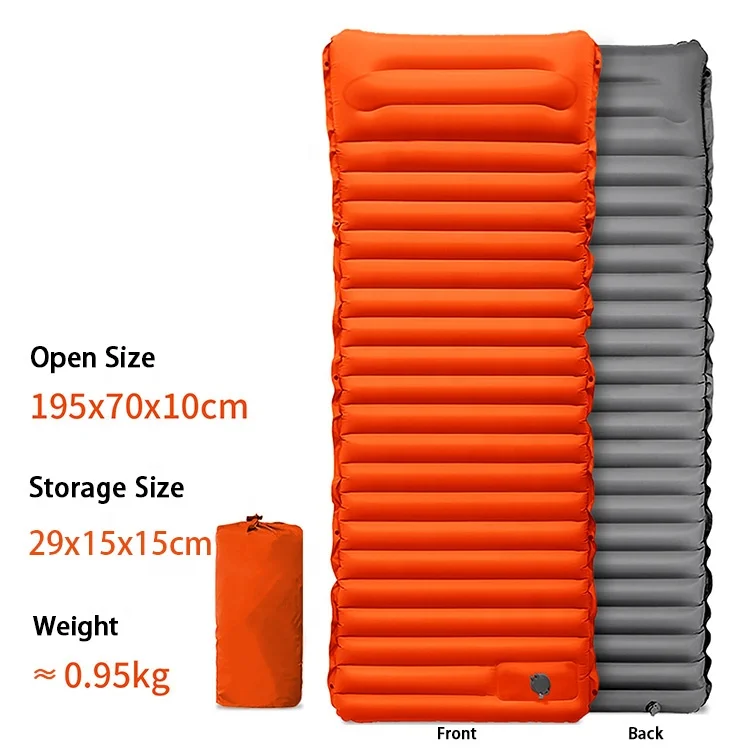 Hot Sale Comfortable Self Inflated Air Mattress Sleeping Pad for Outdoor Camping Hiking Mountaineering Inflate Sleeping Pad