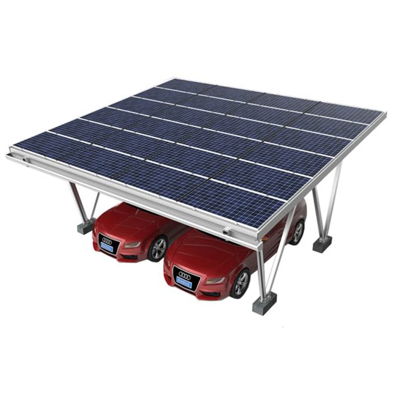 Waterproof car port aluminium Solar Panel Carport Structure Single Solar PV module Carport solar panel carport Quick shipping