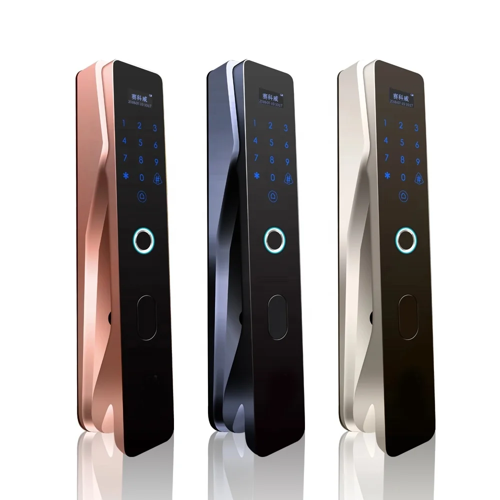 USB Rechargeable Door Lock Intelligent Smart keyless touch outdoor waterproof metal fingerprint combination padlock