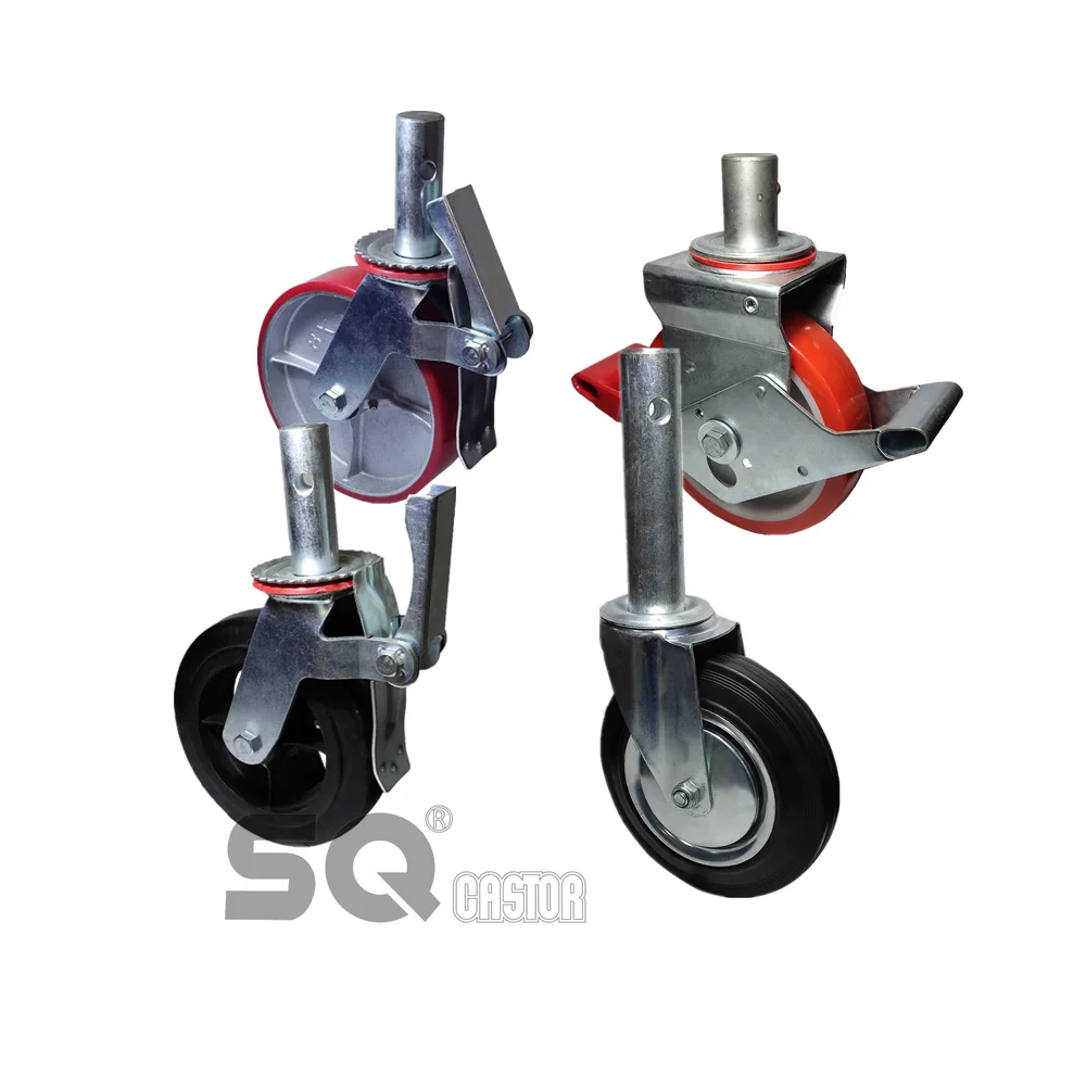 SQ Castor Swivel Heavy Duty Trolley Caster Wheel With Bearing Top Oem Ball Style,Heavy Duty Pressed Steel Industrial Castor