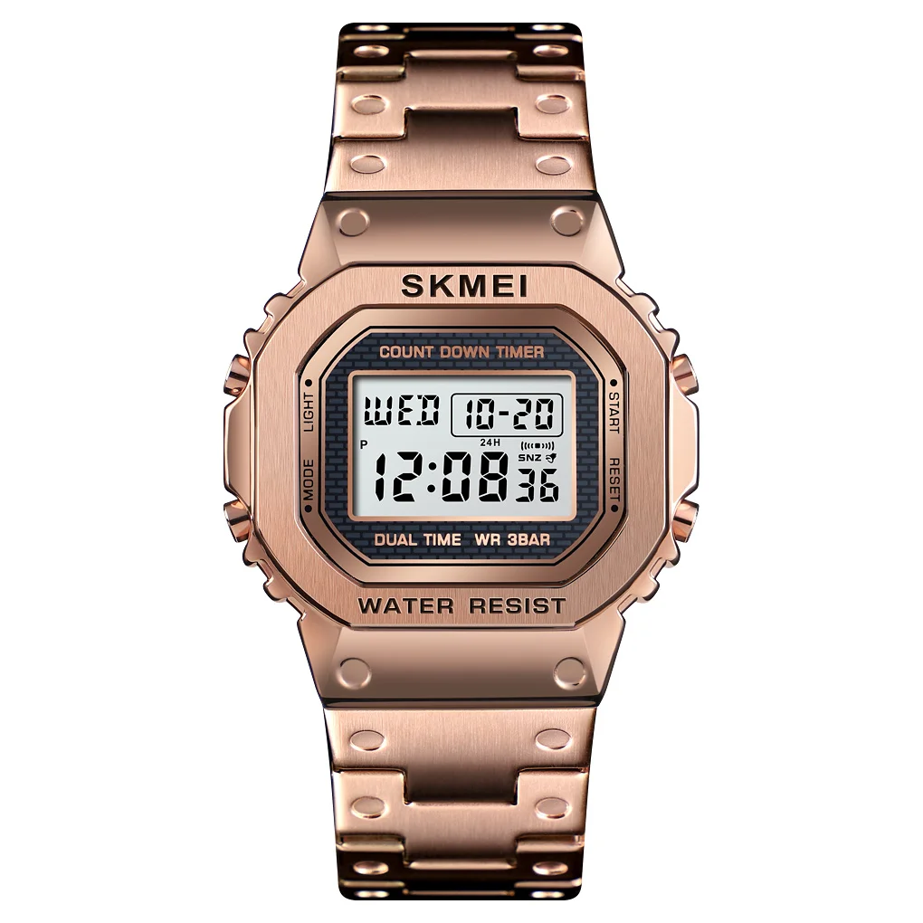 SKMEI 1456 новые мужские цифровые часы электронные наручные светодиодные