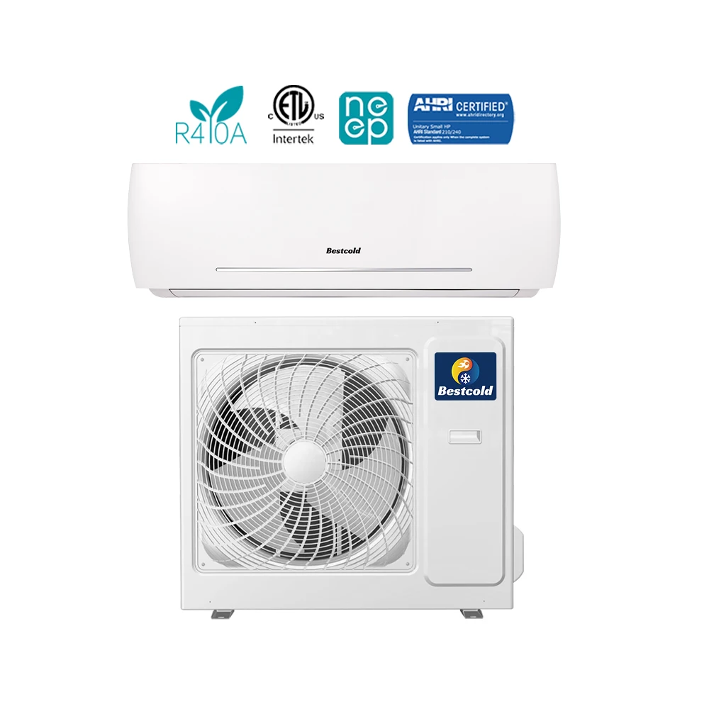 Bestcold 12000 18000 24000 36000 Btu 50 Гц 60 инверторный нагревательный и охлаждающий мини-кондиционер с разделением на стену переменного тока мини-Сплит