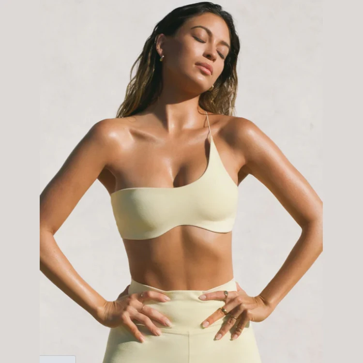 Женские комплекты для йоги 2022 спортивный костюм фитнеса и тренировок индивидуальный комплект из двух частей с бюстгальтером