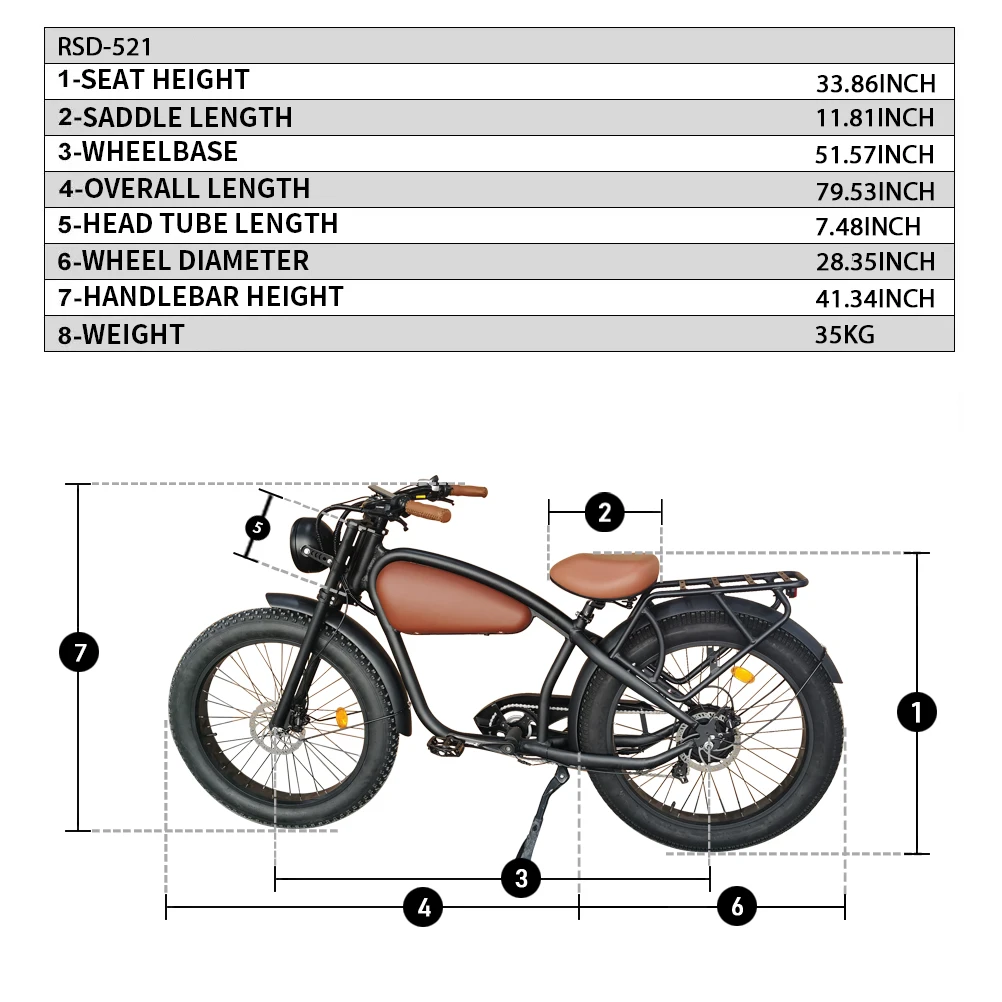 Retro Ebike Vintage Wholesale New High Speed Full Size Cafe Racer Electric Bike Motorcycle Chopper EBike For Adults