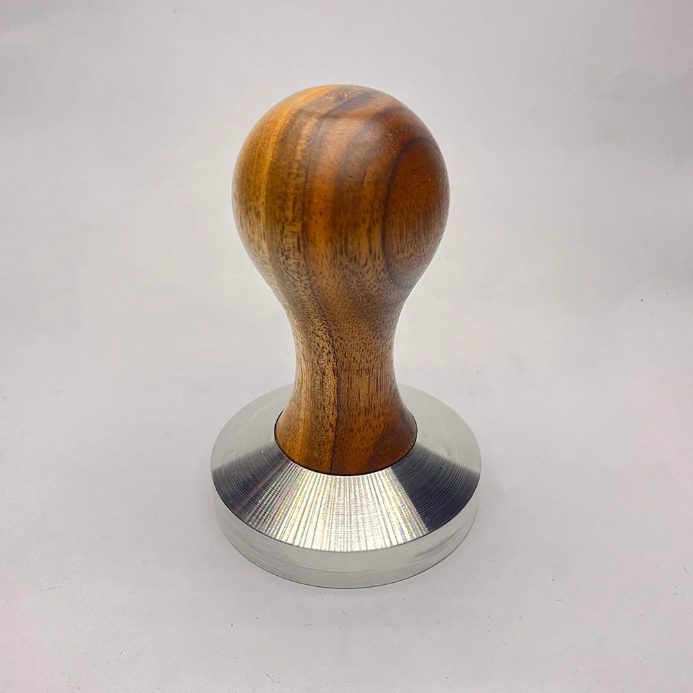 Wholesale Espresso Coffee Tamper With Tamped Stainless Steel Base Wood Handle Coffee Maker Accessories