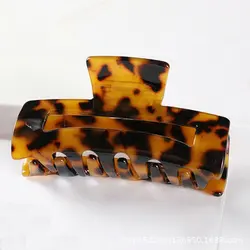 Factory Wholesale Custom Logo Large Cellulose Hair Claw Accessory Elegant Acetate Hair Claw Clip For Women Girls