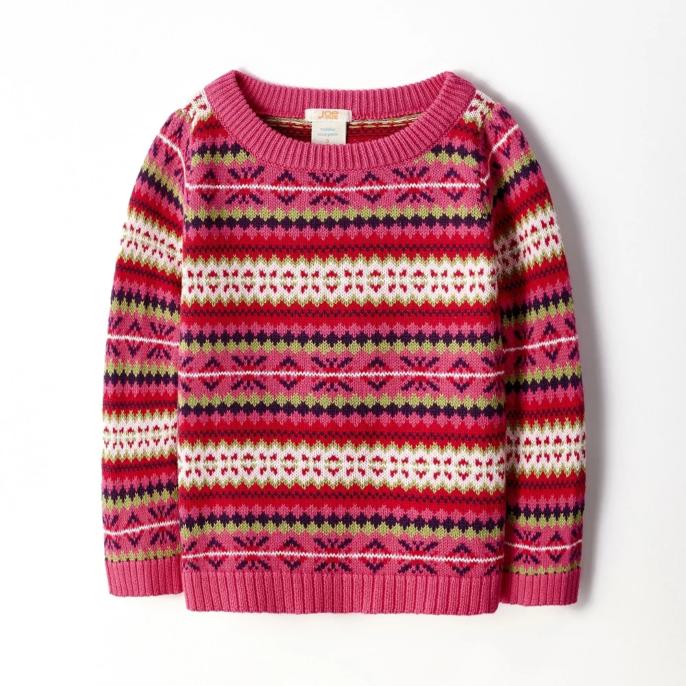 
New Style baby sweaters in girls 100% cotton childrens Clothing autumn and winter knitted Pullover Sweater Knits Sweaters 