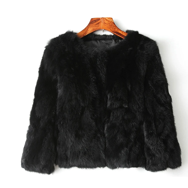 
Wholesale Real Rex Rabbit Fur Coat For Women 