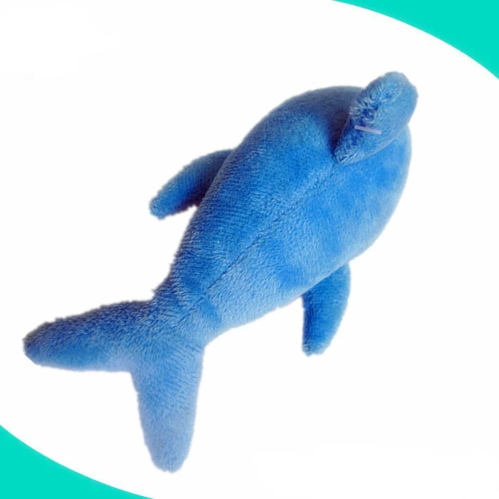 wholesale soft  cute 6' baby lovely blue small stuffed plush dolphin keychain toys