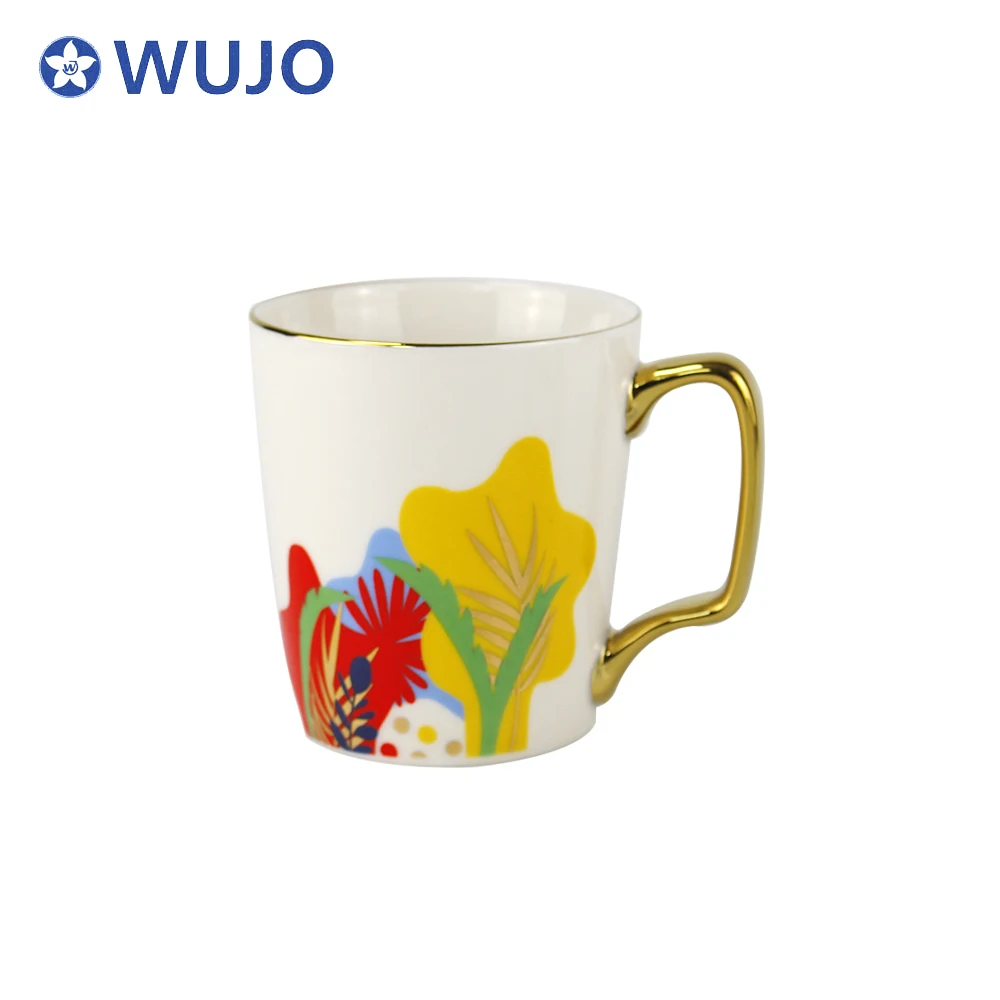 Ceramic Coffee Cup Mug Set Manufacturer Gold 11oz Wholesale Creative Ceramic Mugs