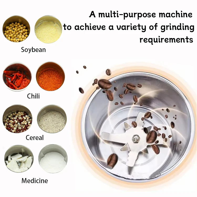 Customized Large Capacity Easy to Operate Grain Spice Grinder Multi-functional Coffee Grinder