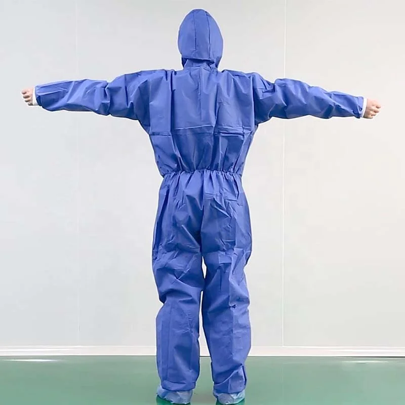 Protective painter clothing clothes for painting made of nonwoven SMS fabric 50gsm