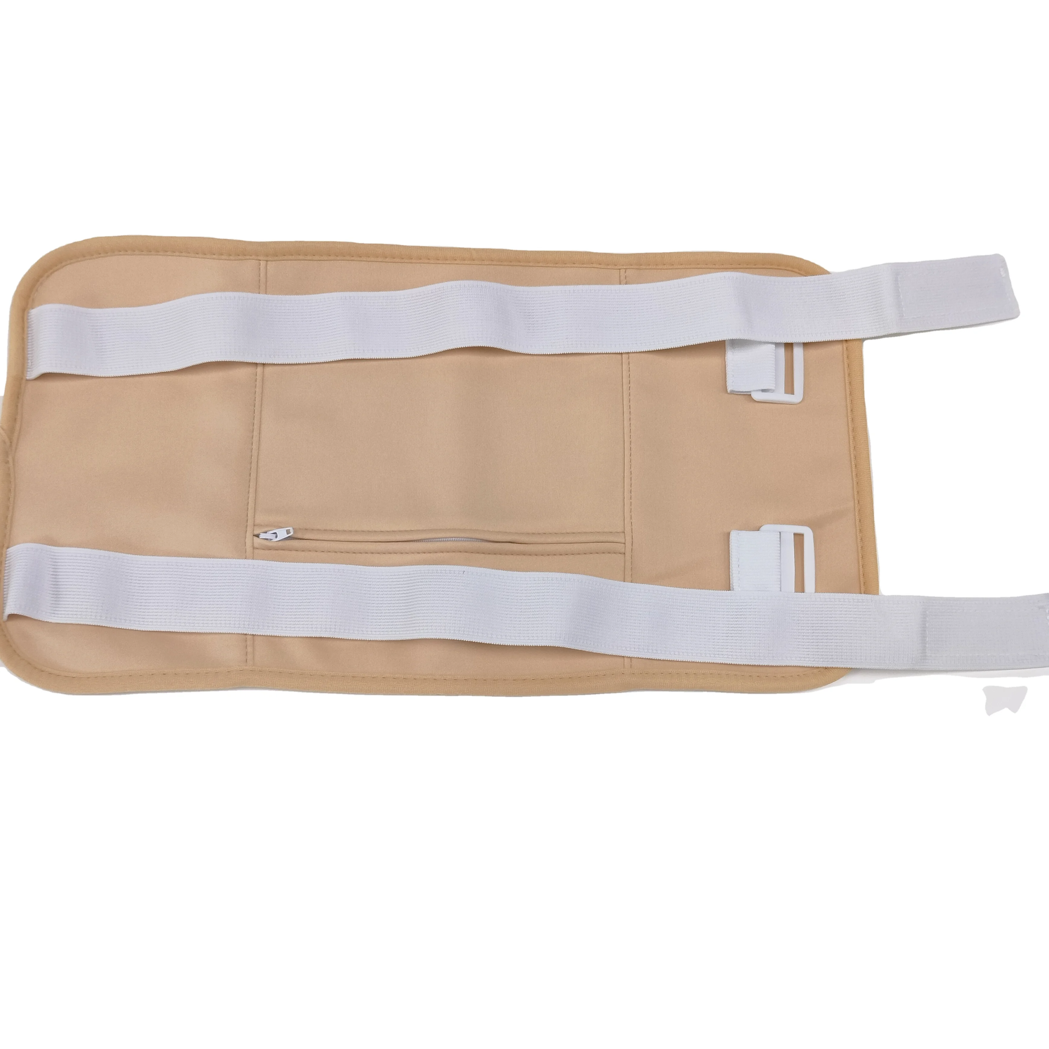 Adjustable strap pads reusable organic cotton flannel around breast stomach wrap castor oil pack Organic Compression Wrp