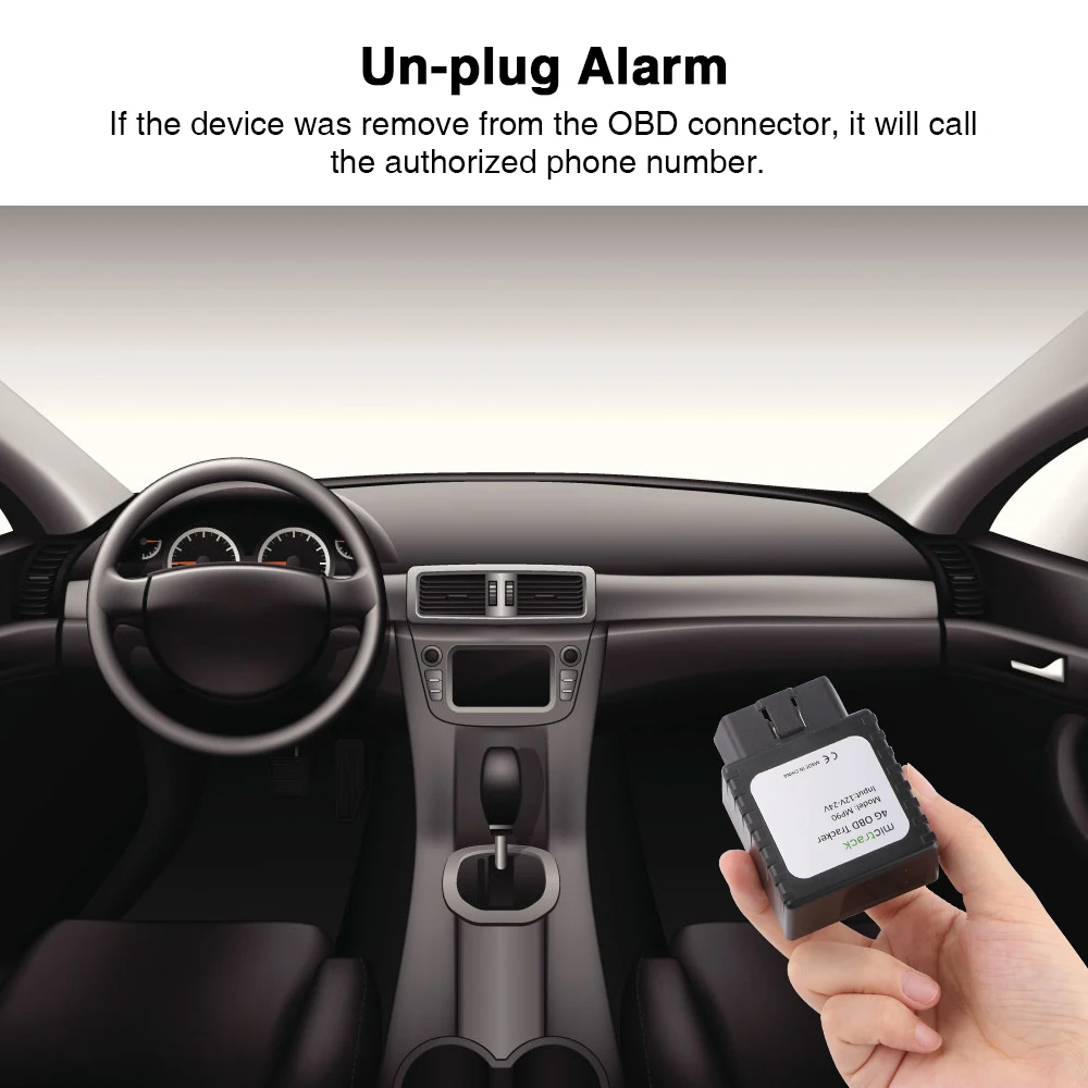 4G OBD II Tracker GPS Locator FDD LTE Real-time MP90 Vehicle GPS Easy Install OBD Plug Connector GPS Tracker Car Free Web APP
