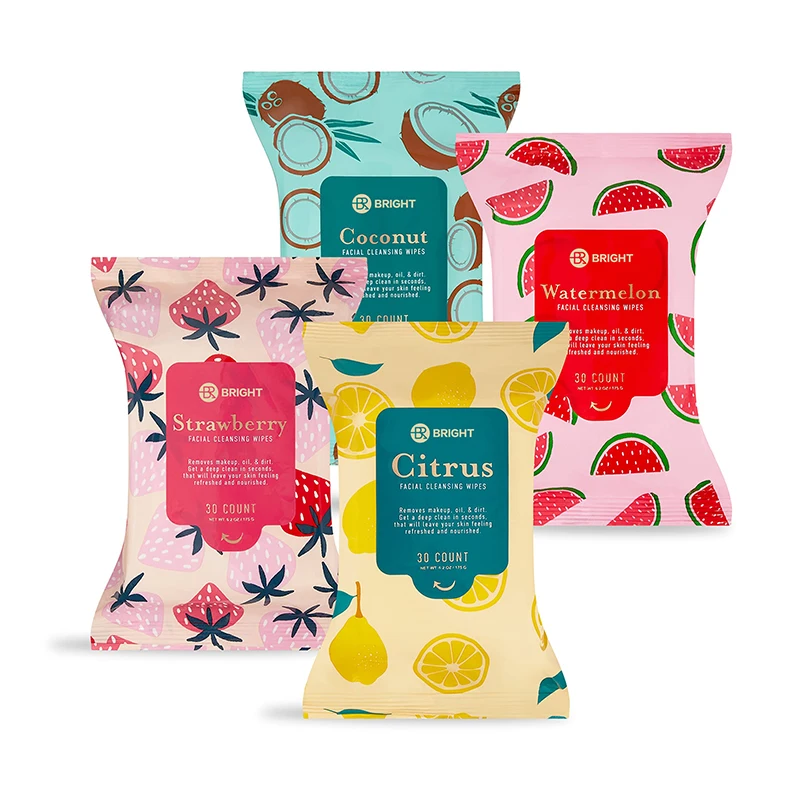 Makeup Remover Wipes Hydrate Skin Remove Oil And Dirt Organic Facial Cleansing Wipes